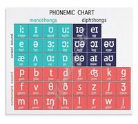 English Phonetics Metal Sign International Phonetic Alphabet IPA Chart Educational Wall-Art For Language Classroom 8 X 12 inch