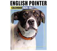English Pointer Calendar 2026 - 2027: Two-Year Appointment Planner for 2026-2027, Simple Layout for Home, School, and Work Scheduling