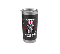 English Pointer Dog Patriotic American 4th Of July Dogs Vaso térmico de acero inoxidable de doble pared