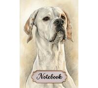 English Pointer Notebook For Dog Lovers: A Love Written in Paw Prints | Lined Journal with Elegant Pointer Line Art | 6 x 9 Inches, 120 Pages