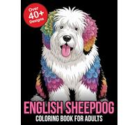 English Sheepdog Coloring Book For Adults