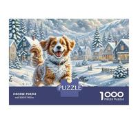 English Springer Spaniel 1000 Pieza Cartulina Premium Rompecabezas Premium Adorable Pet Extremadamente Difícil Juguete De Cumpleaños Rompecabezas para Decoración del Hogar 38x26cm/1000pcs