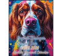English Springer Spaniel Dog 2025-2026 Monthly Planner: Two-Year Organizer with Address & Password Keeper - January 2025 to December 2026
