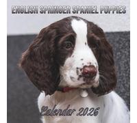 English Springer Spaniel Puppies Calendar 2026: 12 Months Organizer For Home & Office From January to December