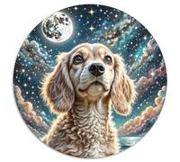 English Springer Spaniel Puzle Desafíos Divertidos Decoración Familiar 1000 Piezas Animal lindoes Rompecabezas Imposible Juguetes Desafiantes para Adultos 1000pcs (67.5x67.5cm)