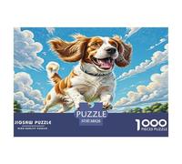 English Springer Spaniel Rompecabezas 1000 Piezas Ajuste Adultos O Familias Juntos Puzzle Juego Regalos para Adultos Cartón 100% Reciclado Decoración del Hogar 38x26cm/1000pcs