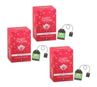 English Tea Shop | Infusión de Rooibos, Granada y Bayas de Acai Orgánicas | Té de hierbas afrutado Rooibos - 3 x 20 filtros (90 gr) | Mezcla de frutas y roobios sin cafeína para la noche