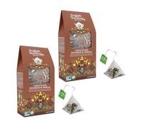 English Tea Shop® | Infusión orgánica de vainilla y chocolate Rooibos sin cafeína - 2 x 15 pirámides de té | Té de hierbas Sabores de chocolate y vainilla
