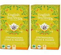 English Tea Shop - Lemongrass, jengibre y fruta cítrica orgánicos del té - 20Sachet(s) (Paquete de 2)