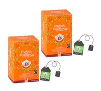 English Tea Shop | Rooibos Sudáfrica Sin filtros de cafeína en Eco Box | El Desierto Rojo Relajante | Infusión de Rooibos Bio - 2 x 20 Sobres