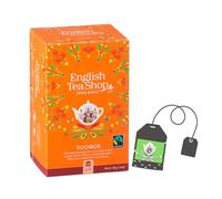 English Tea Shop | Rooibos Sudáfrica Sin filtros de cafeína en Eco Box | El Desierto Rojo Relajante | Infusión de Rooibos Bio - 20 Sobres