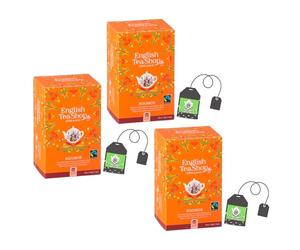 English Tea Shop | Rooibos Sudáfrica Sin filtros de cafeína en Eco Box | El Desierto Rojo Relajante | Infusión de Rooibos Bio - 3 x 20 Sobres