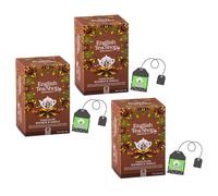 English Tea Shop | Té de hierbas Rooibos, vainilla y chocolate | Rooibos ORGÁNICO con sabores sin cafeína - 3 x 20 filtros | Infusión Relajante De Cacao Y Vainilla