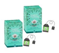 English Tea Shop | Té Verde ORGÁNICO Menta y Hierbabuena | Infusión de Menta y Té Verde en Eco Box - 2 x 20 Filtros