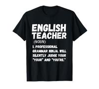 English Teacher Definition - Grammar Humor Classroom Tee Camiseta