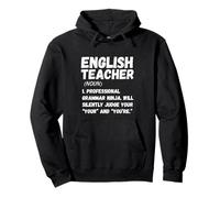 English Teacher Definition - Grammar Humor Classroom Tee Sudadera con Capucha