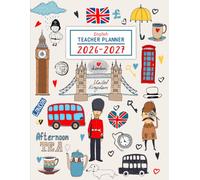English Teacher Planner: Agenda del docente settimanale completo e pratico con Registro Presenze, Valutazioni, Calendario, Argomenti trattati, contatti ... | Pianificare in inglese Formato A4.