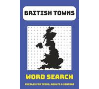 English Towns Word Search Puzzle Book: Word Searches with Easy to Read Print about British Towns, Villages, Cities & More | 6x9 inches, 110 pages | ... Gift for Vacations, Holidays and Free Time