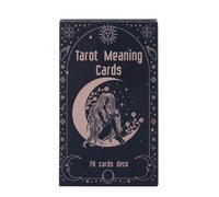 English Version Tarot Cards, Tarot Meaning Cards, Divination Card Set, Tarot Lovers Deck, Tarot Board Game, Tarot Card Comprehensive Tarot Meaning Cards for Divination and Fun