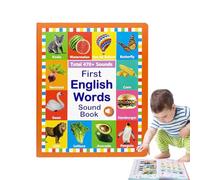 English Words Speaking, Sound Reader 11,61 x 9,57 pulgadas, herramienta con función vocabularia, volumen de aprendizaje educativo, ayuda a estudiar con estilo de conversación, imprimación para niños y