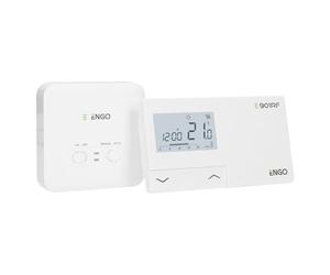 ENGO E901RF - Termostato programable inalámbrico de 7 días para calefacción central, bomba de calor para caldera de gas/aceite