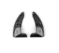 ENGOER Compatible Con Dodge Para Challenger 2015 2016 2017 2018 2019 2020 2021 2022 2023 Extensión Para Palanca De Cambios Del Volante(Black Carbon Fiber)