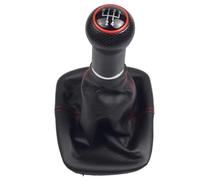 ENGOER Compatible Con VW Para Golf 3 4 Para Cabrio 1991 1992 1993 1994 1995 1996 1997 1998 Perilla De Cambio De Marchas Manual De 5 Velocidades Con Funda Protectora(5 Speed-Black)