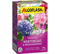 Engrais granulé adapté aux hortensias, rhododendrons, azalées et magnolias. Avec magnésie, cet engrais soutient également la couleur des fleurs.