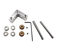 Engranaje angular de 90 grados 1:1, engranaje cónico de aleación de aluminio para eje de 4 mm/5 mm, doble almacenamiento, plata, modelo de autoconstrucción (5 mm a 4 mm)