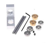 Engranaje angular de 90 grados 1:1 para modelismo, aleación de aluminio con chorro de arena, doble almacenamiento para estabilidad, diámetro del eje 4 mm o 5 mm, longitud 50 mm, autoconstrucción (4 mm
