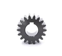 Engranaje cilíndrico recto de acero S45C, módulo 1,5, 50T/60T, con chavetero, diámetro interior mecanizado de 5/6/8 mm para equipos CNC(1.5 Module 50T Bore 24mm+Keyway 8mm)