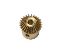 Engranaje cónico 1:1 piñón 0.4M12T/0.5M18T/1M20T modo transmisión de 90 grados DIY cobre(2mm,1M20T copper)