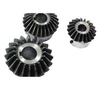 Engranaje Cónico 1 engranaje cónico de 1 m, 20 dientes, orificio interior de 5/6/7/8 mm, engranaje de acero con ángulo de engrane de 90 grados, orificio for tornillo M5(10mm,4pcs 1M 20 Teeth)