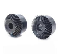 Engranaje cónico espiral 1.5/2/2.5/3/4Mod 20T/25T/30T 45# Piñón de rueda cónica de acero Engranaje helicoidal de izquierda/derecha(3 Mod,30T 1Pair)