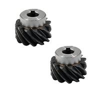 Engranaje cónico helicoidal de 2 piezas, módulo 2, 12 dientes, diámetro interior de 10-15 mm, engranaje de acero for transmisión de 90 grados en aplicaciones agrícolas.(2M 12T 10mm bore 4mm key Right)