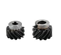 Engranaje cónico helicoidal de 2 piezas, módulo 2, 12 dientes, diámetro interior de 10-15 mm, engranaje de acero for transmisión de 90 grados en aplicaciones agrícolas.(2M 12T 15mm bore 5mm key Left R