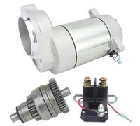 Engranaje de arranque moto Arrancador y relé apto para Polaris 250 2004, 3085393 SM13298 SM-8 18331 18331N 410-54006 41054006 SMU0034 495714 Motor de arranque moto