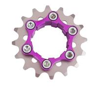 Engranaje de bicicleta de una sola velocidad con anillo de bloqueo para HG Freehub, piñón de engranaje fijo de aleación de aluminio 16-23T, kit de conversión de volante resistente al óxido para