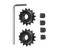 Engranaje de cadena de 15 dientes 04c 33 mm de diámetro, agujero de 10 mm, accesorio de acero inoxidable con tornillos para reparación de montaje de cadena, rueda de piñón