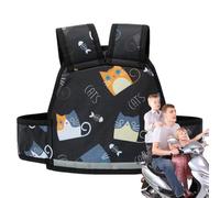 Engranaje de motocicleta para niños | Arnés de seguridad para vehículos,Con amplia tira reflectante, malla transpirable, cinturón de seguridad portátil de motocicleta infantil ligero para seguridad