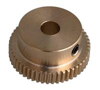 Engranaje de motor de piñón, inglete escalonado 1 pieza 0,5 módulo 20T 30T 40T 50T 60T Engranaje helicoidal de latón 0,5 M 20 dientes Rueda de piñón de engranaje recto con tornillo for caja de engrana