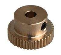 Engranaje de motor de piñón, inglete escalonado 1 pieza 0,5 módulo 20T 30T 40T 50T 60T Engranaje helicoidal de latón 0,5 M 20 dientes Rueda de piñón de engranaje recto con tornillo for caja de engrana