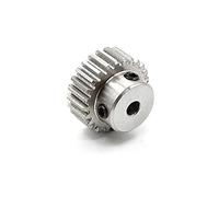 Engranaje de motor de piñón, inglete escalonado 1 pieza 1 módulo engranaje recto 1M 15T 16T 18T 20T 22T 24T 25 dientes engranaje recto motor de metal engranaje convexo transmisión bisel recto (color: