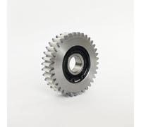 Engranaje de motor eléctrico, piñón de accionamiento sin escobillas de módulo 36T 1.25 para escalada de scooter de bicicleta eléctrica, diámetro de 47.5 mm negro (acero plástico)