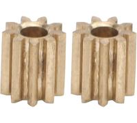 Engranaje de pi?¨®n Aramox, 2 piezas de engranaje de pi?¨®n de motor de repuesto de lat¨®n para m¨®dulo Duplo Intelli Lok 0.4 9 dientes