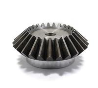 Engranaje de piñón 1pc 1.5 Módulo Engranaje cónico 1.5M 12T 16T 20T Engranaje de piñón 6mm 8mm 10mm 12mm 16mm Orificio Acero negro Metal Piñón Motor Engranaje Orificio Eje(16 Teeth,6mm bore)