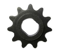 Engranaje de piñón de 11 dientes 25H para motores de scooter eléctrico, agujero de montaje en forma de H, construcción de acero con paso de 6,35 mm y 10 mm de diámetro interior