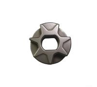 Engranaje de piñón de 7 dientes de paso de 1/4 de acero al carbono para cadena de sierra de madera de 4 a 8 pulgadas, pieza de repuesto de 9 mm de grosor, 20 mm de diámetro, color plateado