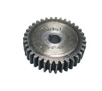 Engranaje de piñón de motor de acero resistente 1,5 Mod Gear Rack 21-30 dientes engranaje recto industria de maquinaria precisión 45 acero Cnc estante y piñón endurecimiento frecuencia(27teeth)