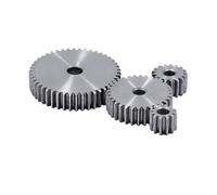 Engranaje de piñón de motor de acero resistente 1M dientes 1 módulo rueda de engranaje Metal 45 acero Rc engranajes piñón recto for Motor(14 Teeth)